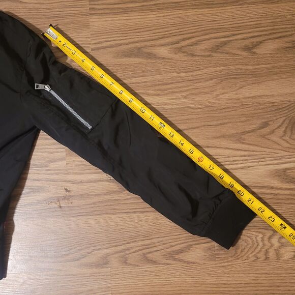 Black Levi's Bomber-Style Windbreaker with Utility Detailing - Picture 7 of 11